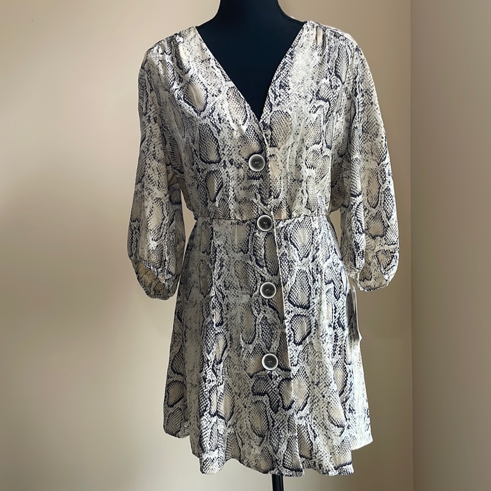 Zara Snakeskin Dress